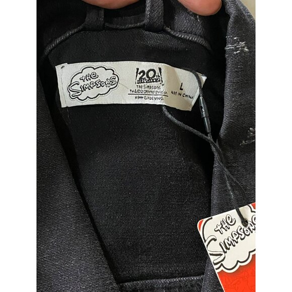 The Simpsons "Ride Like Hell" Black Denim Jacket L - Picture 5 of 12
